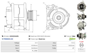 Alternateur A3244(VALEO)