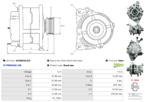 Alternateur A3248(VALEO)