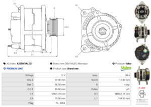Alternateur A3250(VALEO)