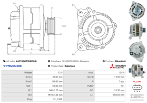 Alternateur A5510(MITSUBISHI)