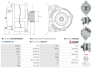 Alternateur A5516(MITSUBISHI)