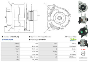 Alternateur A3336(VALEO)