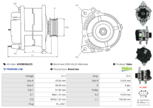 Alternateur A3338(VALEO)