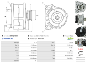 Alternateur A3359(VALEO)