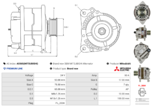 Alternateur A5565(MITSUBISHI)
