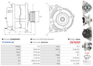 Alternateur A6268(DENSO)