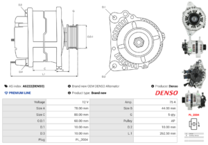 Alternateur A6222(DENSO)