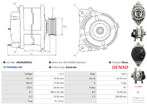 Alternateur A6256(DENSO)