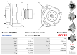 Alternateur A6202(DENSO)