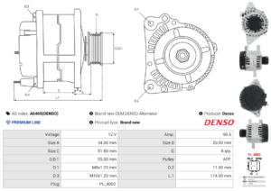 Alternateur A6469(DENSO)