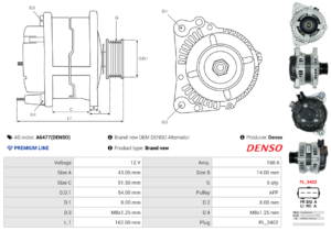 Alternateur A6477(DENSO)