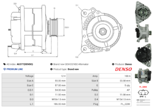 Alternateur A6377(DENSO)