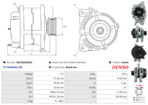 Alternateur A6379(DENSO)