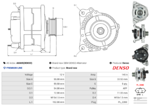 Alternateur A6669(DENSO)