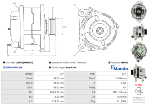 Alternateur A9092(MANDO)