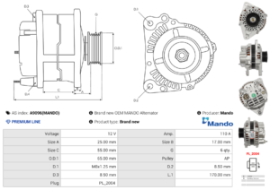 Alternateur A9096(MANDO)