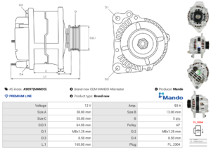Alternateur A9097(MANDO)