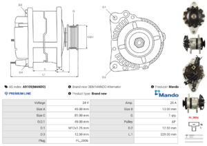Alternateur A9109(MANDO)