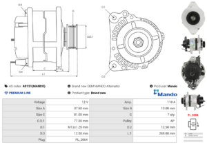 Alternateur A9131(MANDO)