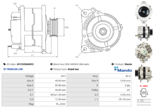 Alternateur A9135(MANDO)