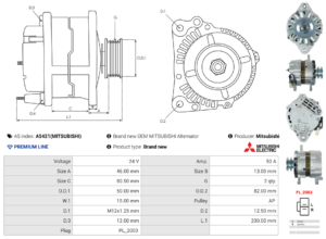 Alternateur A5421(MITSUBISHI)