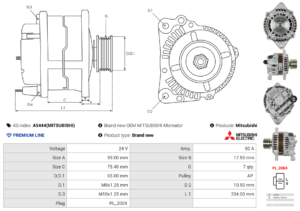 Alternateur A5444(MITSUBISHI)