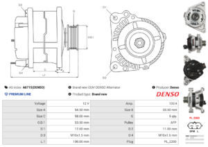 Alternateur A6715(DENSO)