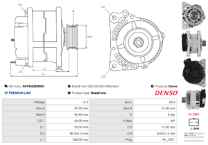 Alternateur A6786(DENSO)