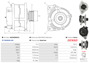 Alternateur A6050(DENSO)