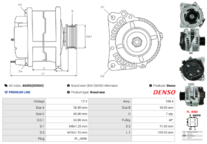 Alternateur A6055(DENSO)