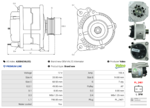 Alternateur A3084(VALEO)