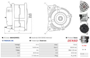Alternateur A6604(DENSO)