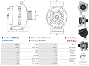 Alternateur A6133(DENSO)