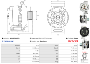 Alternateur A6089(DENSO)