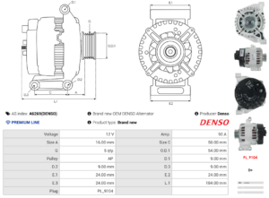 Alternateur A6269(DENSO)