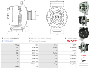 Alternateur A6235(DENSO)