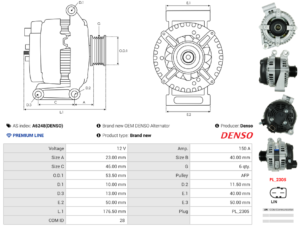 Alternateur A6248(DENSO)