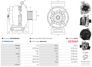 Alternateur A6403(DENSO)