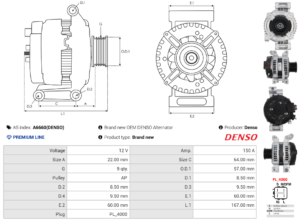 Alternateur A6660(DENSO)