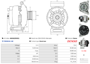 Alternateur A6626(DENSO)