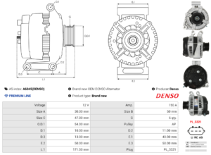 Alternateur A6045(DENSO)