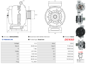 Alternateur A6052(DENSO)