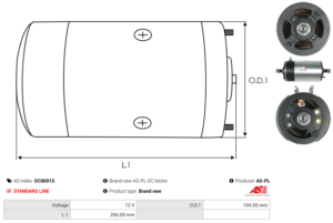 Moteur à courant continu DC0001S