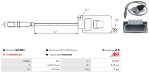 Sonde NOX NOX9023