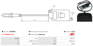 Sonde NOX NOX9050