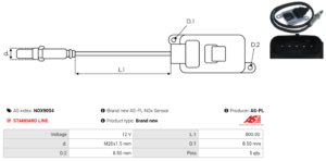 Sonde NOX NOX9054
