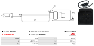 Sonde NOX NOX9060