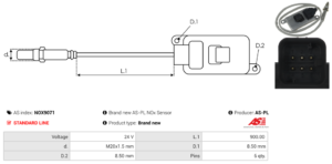 Sonde NOX NOX9071
