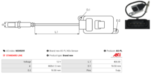 Sonde NOX NOX9291
