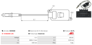 Sonde NOX NOX9400